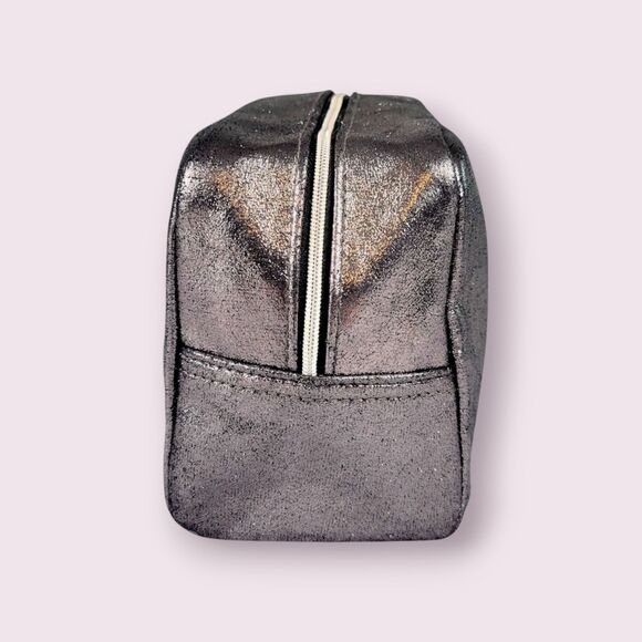Travel-Ready Coach Fragrance PinkSilver Shimmer Toiletry Cosmetic Bag Pouch Case - Picture 3 of 12